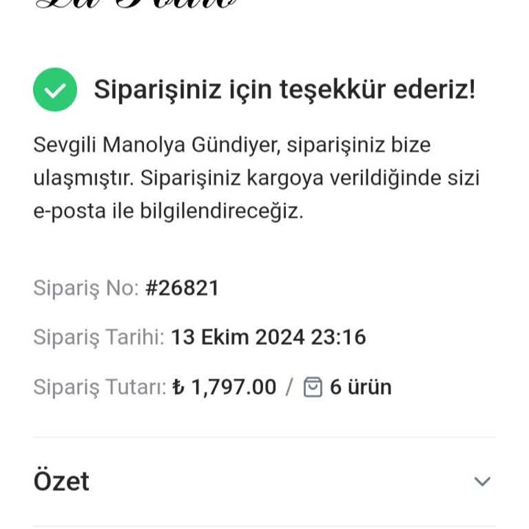 Sipariş Sonrası Sessizlik Ve Para İadesi Talebi