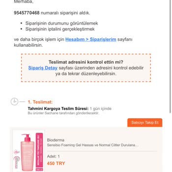 Trendyol Bioderma Ürününde Orijinallik Şüphesi