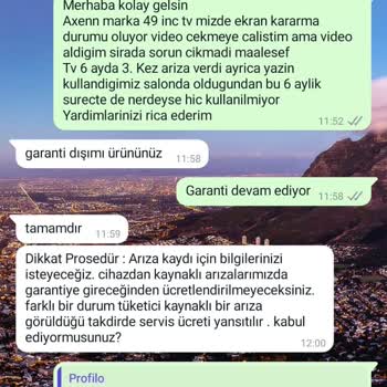 Axxen TV'de Sürekli Arıza Ve Çözüm Bulunamıyor