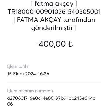 Para Transferi Sorunu Ve İade Talebi