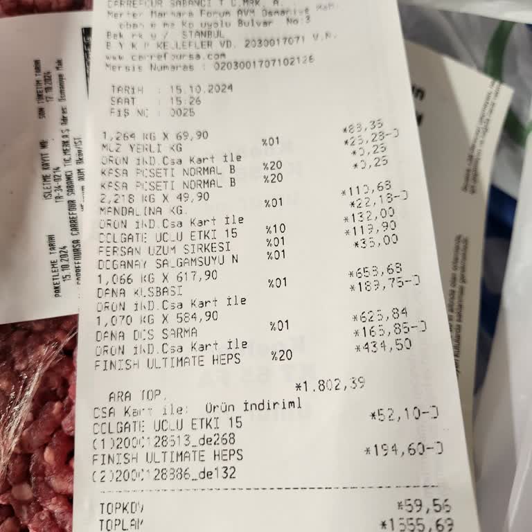 Carrefour SA'dan Alınan Kıymada Koku Problemi