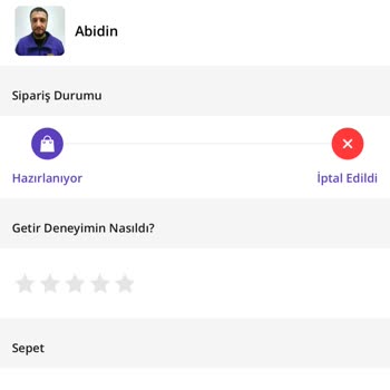 İade Edilmeyen Sipariş Ücreti Ve Yetersiz Müşteri Hizmetleri