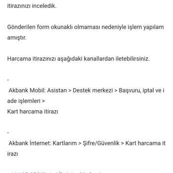 Akbank Destek Merkezi İle İletişim Sorunu