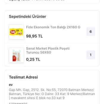 Kampanya Ürünü Teslim Edilmeyen Sipariş