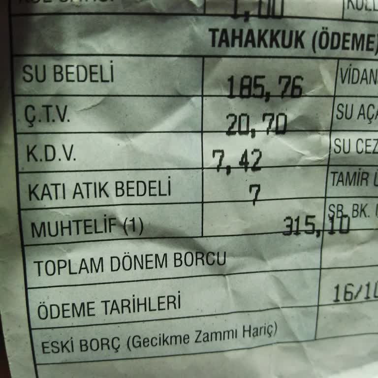 Şanlıurfa'da Su Faturasında Şok Artış