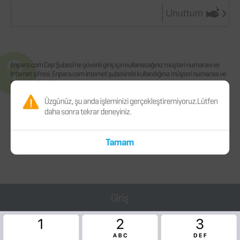Enpara Mobil Hesap Giriş Sorunu: İşlemler Engelleniyor