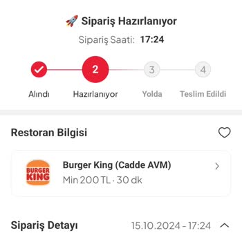 Burger King Siparişim Neden Hâlâ Hazırlanıyor?