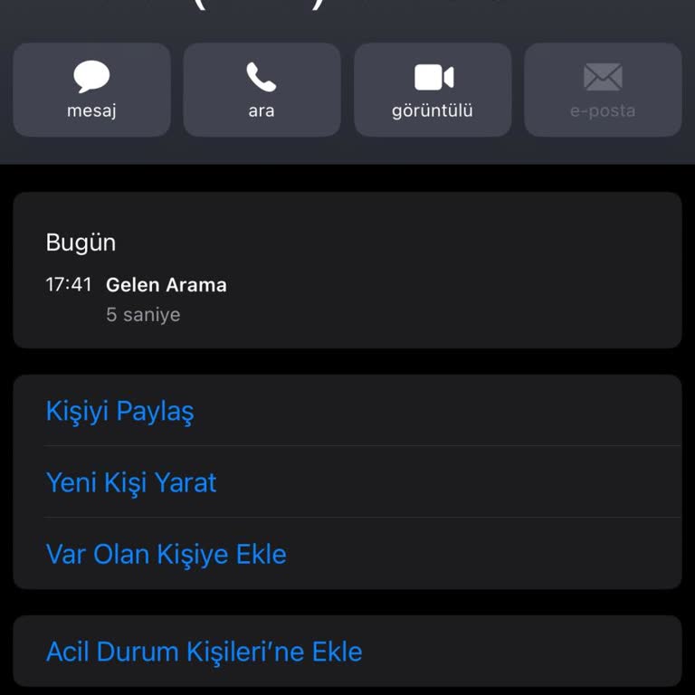 Bilinmeyen Numaradan Usulsüz Arama Endişesi