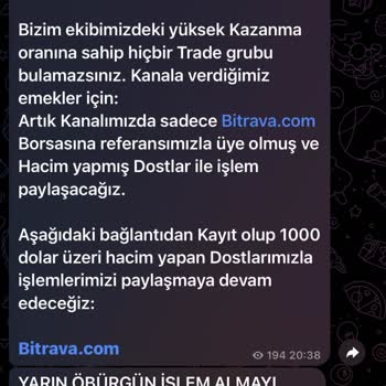 Bitrava Borsa Üyeliği Sonrası Paramı Geri Çekemiyorum