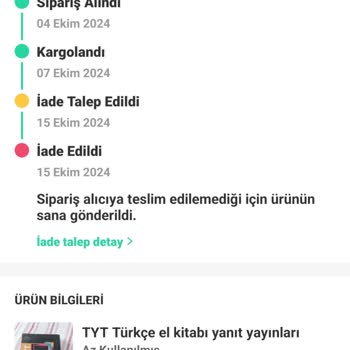 Sürat Kargo İle Yaşanan İade Sorunu