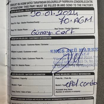 Yeni Aküyle Başlayan Sorunlar Ve Müşteri Hizmetleri Deneyimi