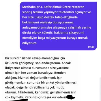Teslim Edilemeyen Sipariş Ve İlgisiz Müşteri Hizmetleri