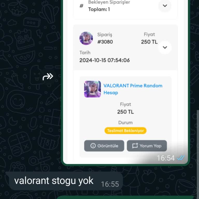 Random Hesap Alımında İletişim Sorunu Ve Para İadesi