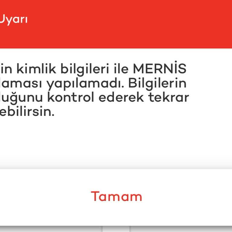 Akbank Kariyer'de Mernis Doğrulama Hatası
