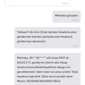 Yanlış Hesaba Gönderilen Para İadesi Sorunu
