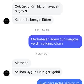 Yanlış Ve Lekeli Ürün, İade Sorunu