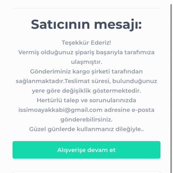 Teslim Edilmeyen Sipariş Sorunu