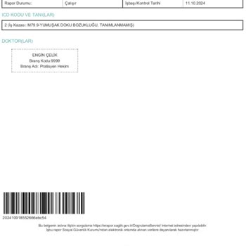 Sağlık Raporu Nedeniyle Kaçırılan Uçuş