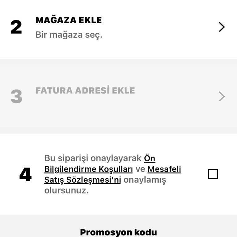 Adrese Teslimat Seçeneği Eksikliği