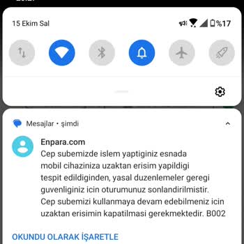 Cep Şube Erişim Sorunu Ve Güvenlik Uyarısı