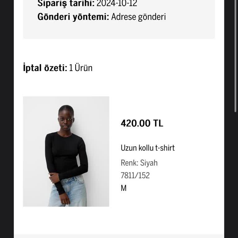 Bershka Uygulaması Sipariş İptali Ve Hesap Erişim Sorunu