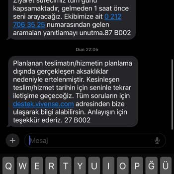 Teslimat Ve Kurulumda Sürekli Erteleme