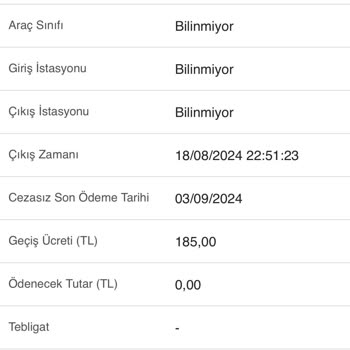 Yanlış Hesaplanan Otoyol Geçiş Ücreti Ve İade Talebi