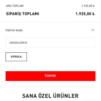 İndirim Kodu Sorunu