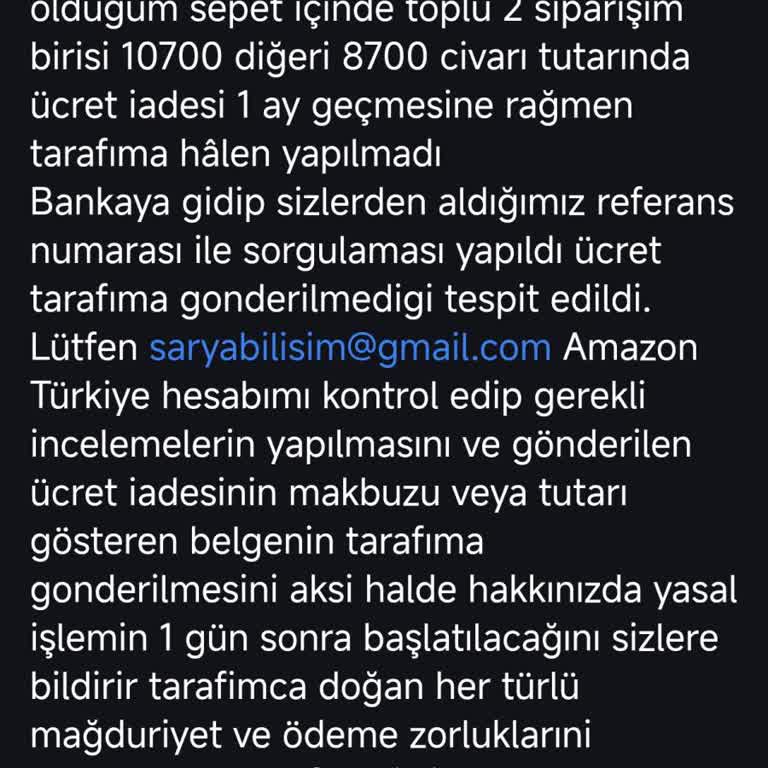 Amazon'dan İade Sorunu: Ödeme Yapılmayan Ürün İçin Mağduriyet
