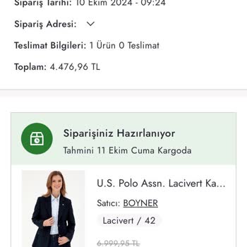 Boyner Online Sipariş Sorunu: Beklenen Ceket Bir Türlü Gelmiyor!