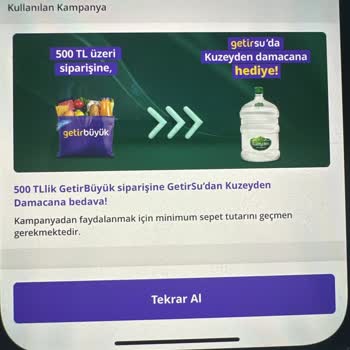 Getir Büyük'te Kampanya Mağduriyeti