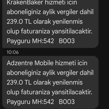Kraken Baker Aboneliği Haksız Ücretlendirme