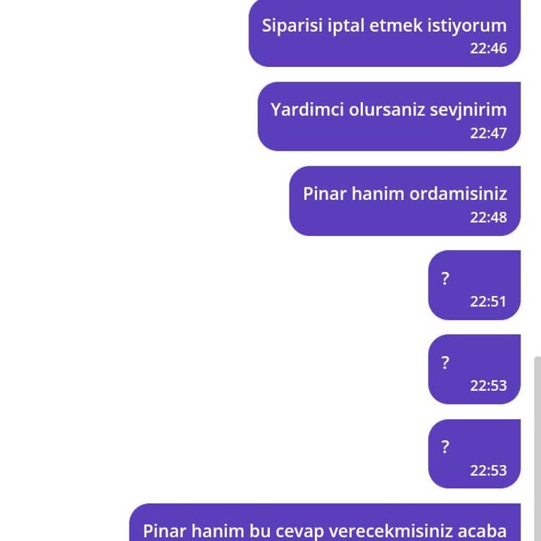 Müşteri Hizmetleri İlgisizliği Ve Sipariş İptal Sorunu