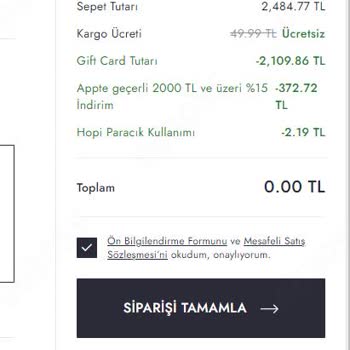 Boyner Gift Card İle Ödeme Sorunu