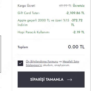 Boyner Gift Card İle Ödeme Sorunu