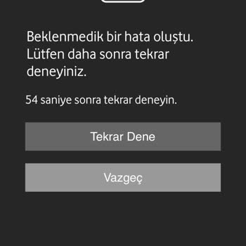 Vodafone Taahhüt Yenileme Sorunu