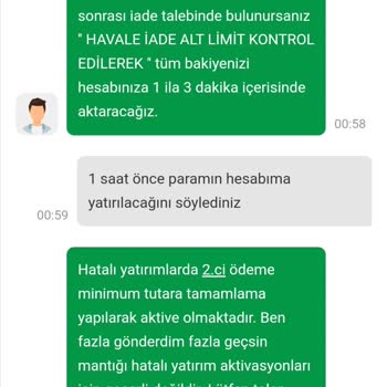 Para İadesi Sorunu Ve Canlı Destek Talepleri