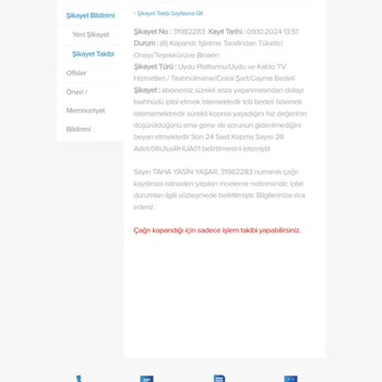 Kablo Net İle Sürekli İnternet Kesintisi Ve Cayma Bedeli Sorunu