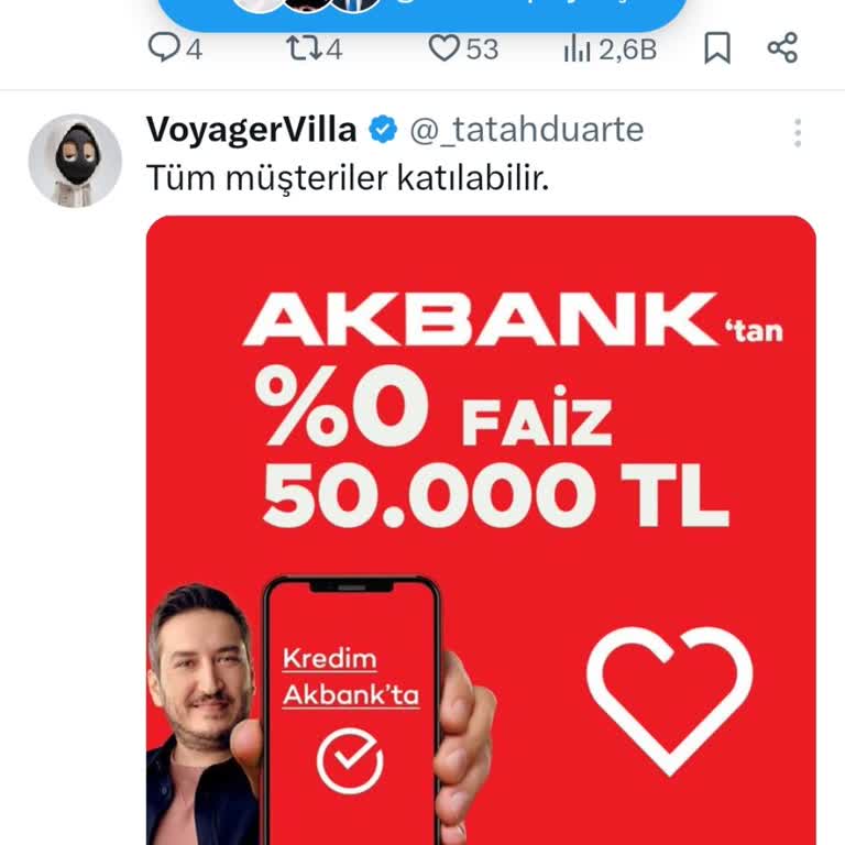 Akbank Kredi Reklamı Sonrası Hesap Hareketleri