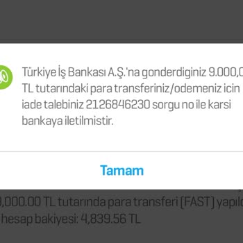 Yanlış EFT Mağduriyeti: Para İadesi Talebim Reddedildi