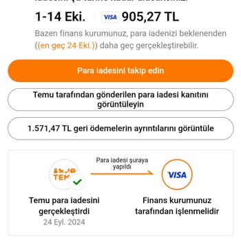 İptal Edilen Siparişin Para İadesi Sorunu
