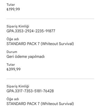 Oyun İçi Paket İadesi Ve Hesap Ban Sorunu