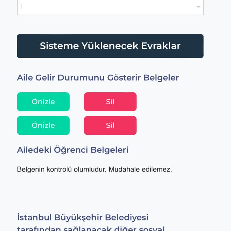 İBB Burs Başvurusunda Belge Yükleme Sorunu