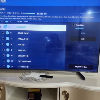Samsung QLED TV'de Kanal Listesi Sorunu