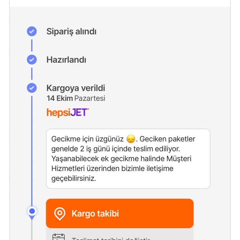 Hepsiburada Kargo Teslimatında Yaşanan Gecikme Ve İletişim Sorunları