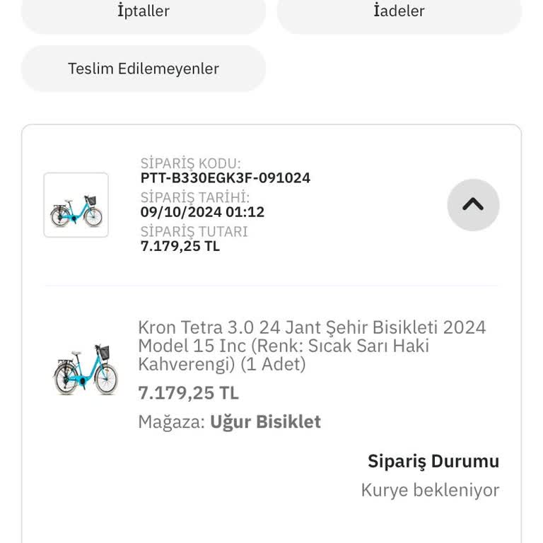 Bisiklet Siparişi Hüsranı: Kızımın Hevesi Kursağında Kaldı
