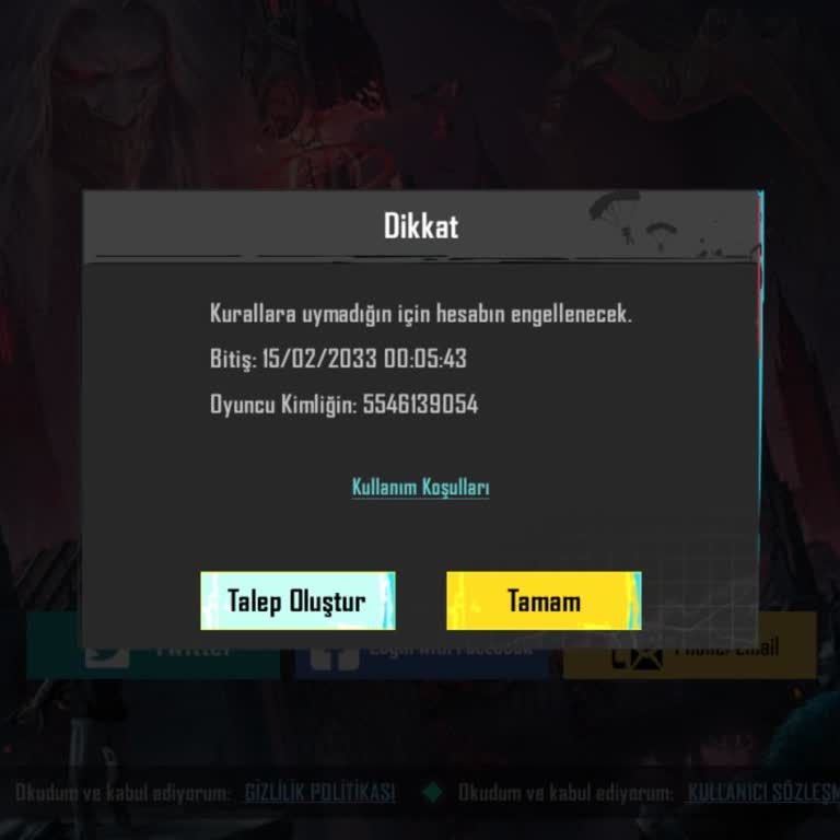 PUBG Hesabım Haksız Yere 10 Yıl Banlandı