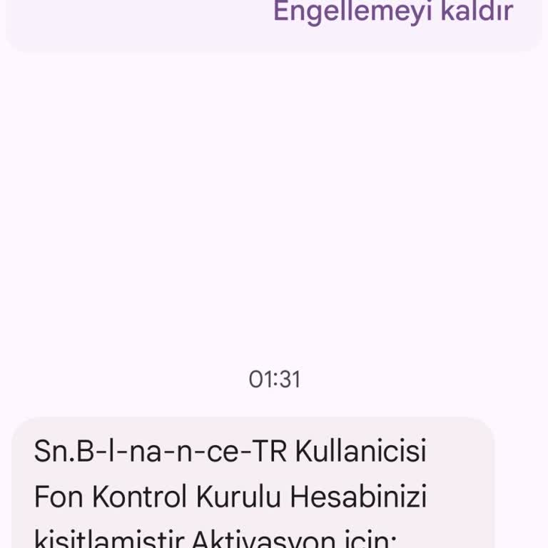 Binance-TR Üyeliğim Olmadan Gelen Kısıtlama Mesajı