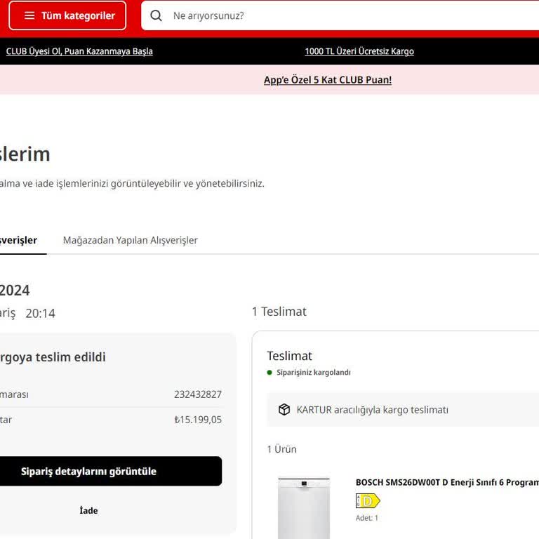 Teslim Edilmeyen Sipariş Ve Yetersiz Müşteri Hizmetleri