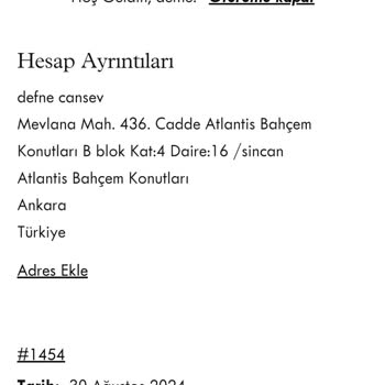 Eksik Sipariş Ve İletişim Sorunları